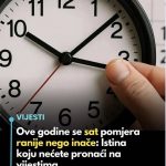 Ove godine se sat pomjera ranije nego inače: Istina koju nećete pronaći na vijestima
