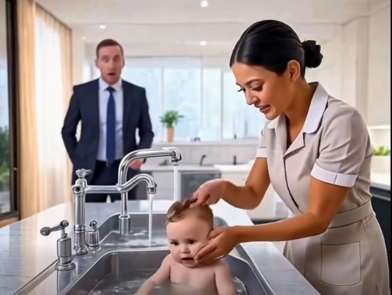 “Kupala je dete u sudoperi – i time naučila bogatog oca lekciju o ljubavi - featured image “Kupala je dete u sudoperi – i time naučila bogatog oca lekciju o ljubavi - featured image