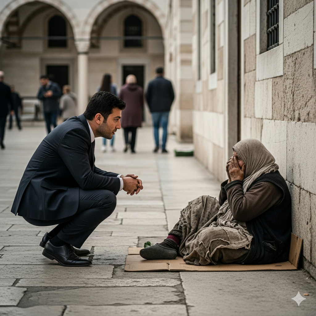 Maćeha ga je izbacila na ulicu čim mu je otac umro, da ne deli nasleđe: Dvadeset godina kasnije, našao ju je kako prosi ispred džamije i odveo je u svoju vilu. - featured image Maćeha ga je izbacila na ulicu čim mu je otac umro, da ne deli nasleđe: Dvadeset godina kasnije, našao ju je kako prosi ispred džamije i odveo je u svoju vilu. - featured image
